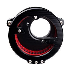 Vity's Design 'Massive' Air Cleaner Black 04-17 Dyna/01-15 Softail/02-07 Touring, Motoee.com