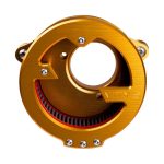 Vity's Design 'Massive' Air Cleaner Gold 04-17 Dyna/01-15 Softail/02-07 Touring