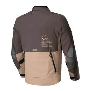 Alpinestars AMT-8 Stretch Drystar XF Waterproof Textile Jacket Brown, Motoee.com