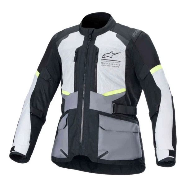 Alpinestars Andes Air Drystar куртка черная/серая/желтая