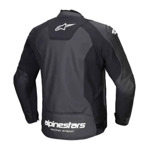 Alpinestars Faster V3 Leather Jacket Black/White, Motoee.com