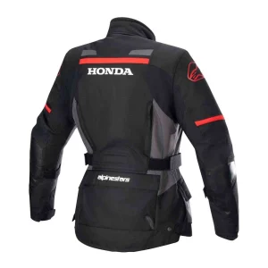 Alpinestars Honda Andes V3 Drystar Waterproof Ladies Jacket Black/Grey/Red, Motoee.com