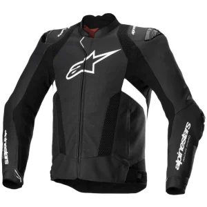 Alpinestars Missile V3 Airflow Perforated Leather Jacket Black/White