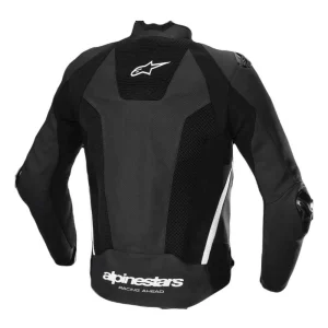 Alpinestars Missile V3 Airflow Perforated Leather Jacket Black/White, Motoee.com