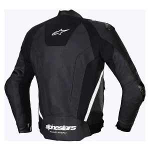 Alpinestars Missile V3 Leather Jacket Black/White, Motoee.com