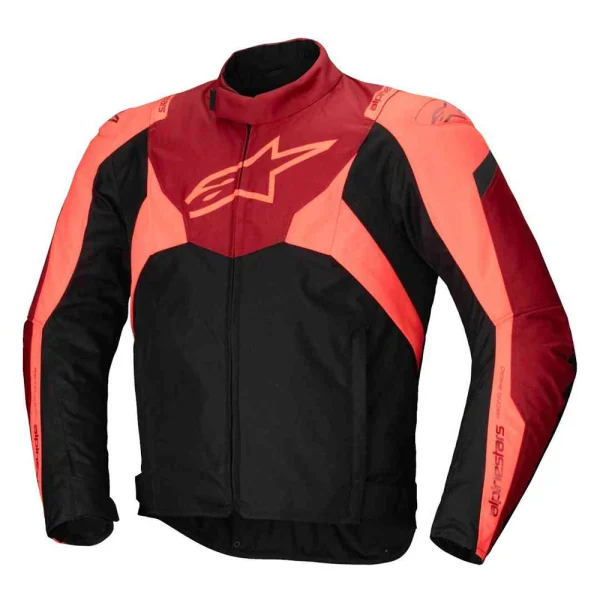 Alpinestars T-Jaws V4 водонепроницаемая куртка черная/неоновый красный