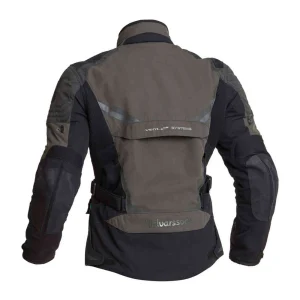 Halvarssons Mora Waterproof Textile Jacket Black/Green, Motoee.com