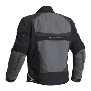 Halvarssons Vansbro Waterproof Textile Jacket Black/Grey, Motoee.com