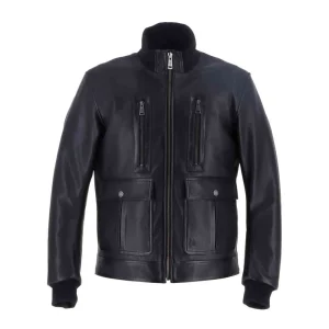 Helstons Downtown Leather Jacket Black