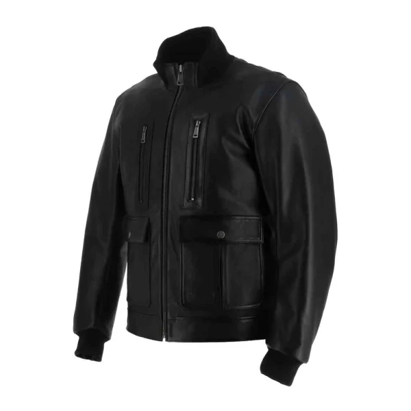 Helstons Downtown Leather Jacket Black