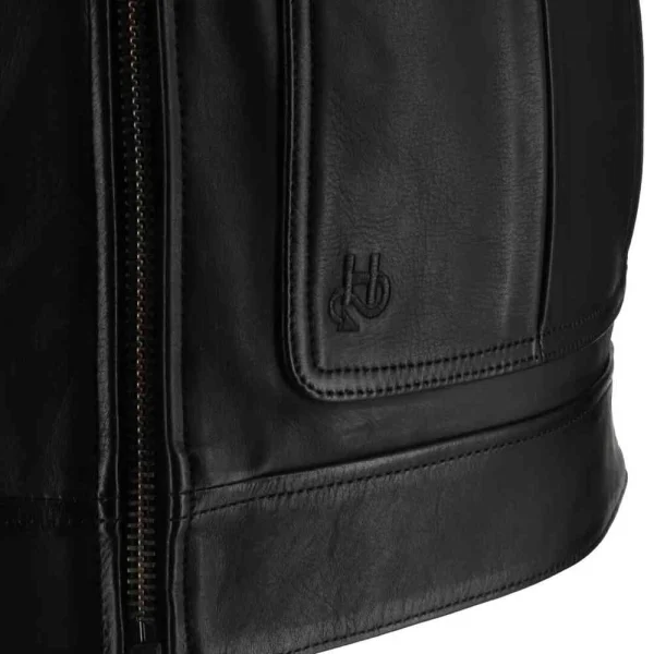 Helstons Downtown Leather Jacket Black