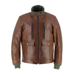 Helstons Downtown Leather Jacket Brown