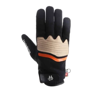 Helstons Jazz Waterproof Gloves Black/Beige/Orange