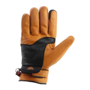 Helstons Ska Waterproof Gloves Light Brown/Black, Motoee.com