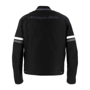 Helstons V-Series Textile Jacket Black/White, Motoee.com