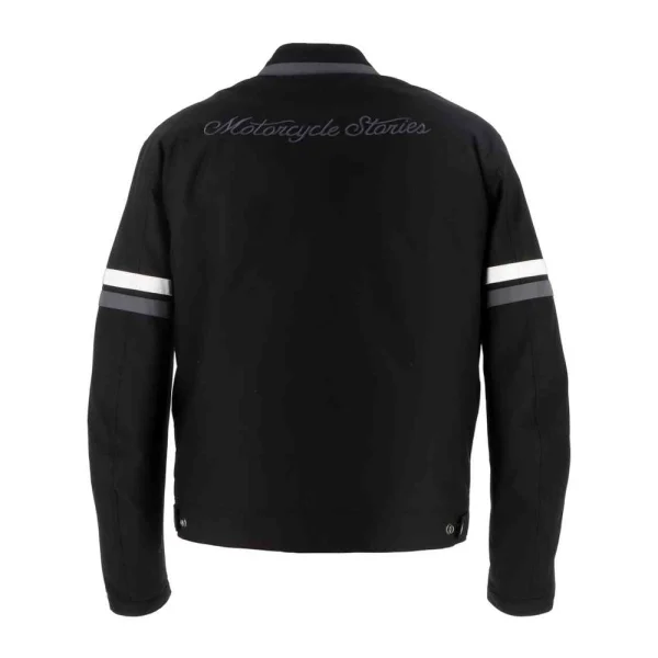 Helstons V-Series Textile Jacket Black/White