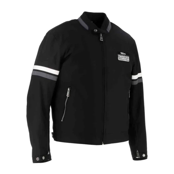 Helstons V-Series Textile Jacket Black/White