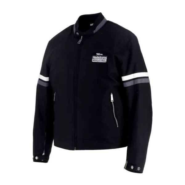 Helstons V-Series Textile Jacket Black/White