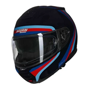 Nolan N100-6 Assoluto N-Com Helmet Black/Red/Blue, Motoee.com