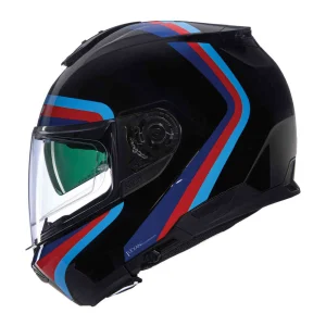 Nolan N100-6 Assoluto N-Com Helmet Black/Red/Blue, Motoee.com