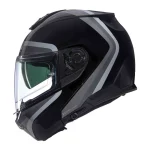 Nolan N100-6 Assoluto N-Com Helmet Black/White/Silver
