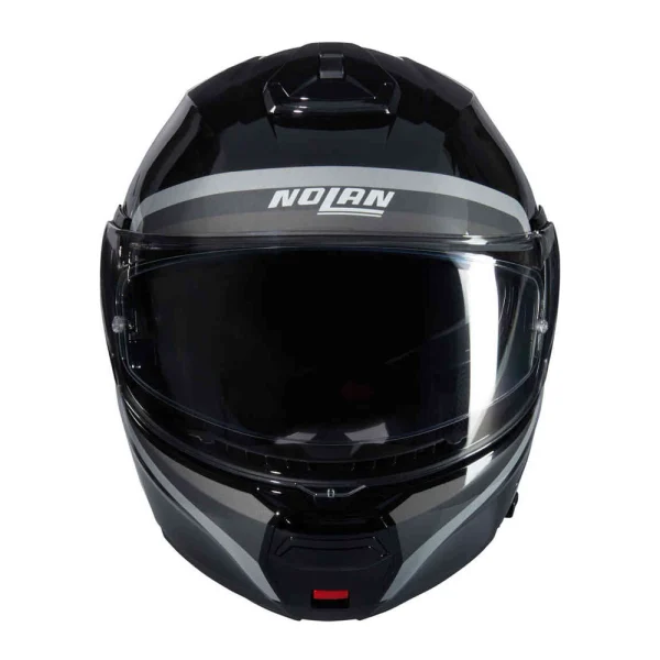 Nolan N100-6 Assoluto N-Com Helmet Black/White/Silver