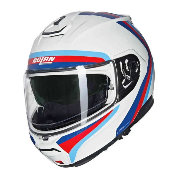 Nolan N100-6 Assoluto N-Com Helmet White/Blue/Red