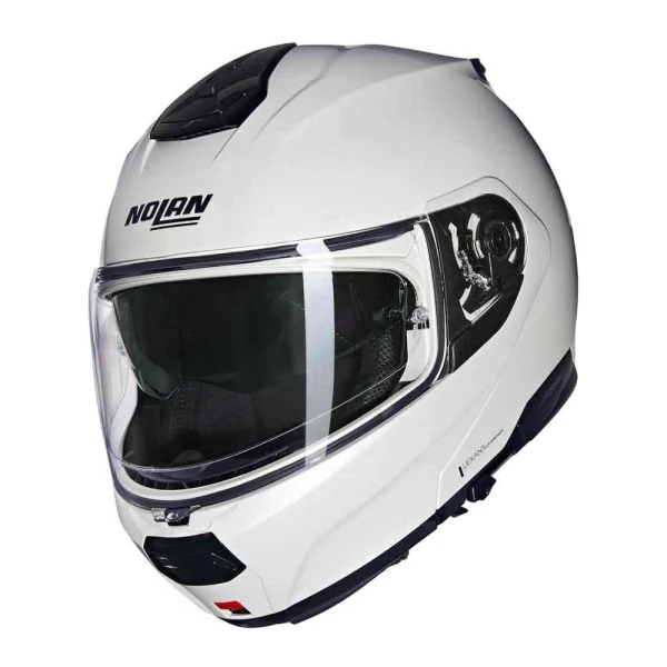 Nolan N100-6 Classico Nobile N-Com Helmet White Perlmutt