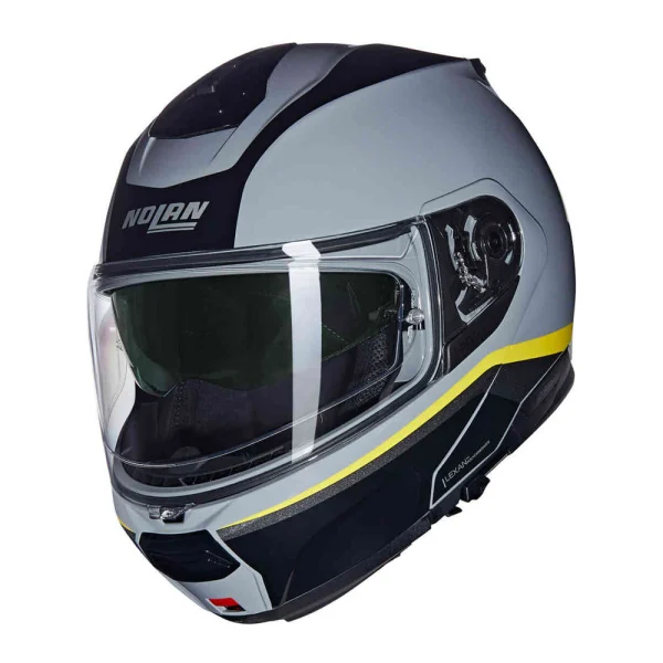 Nolan N100-6 Incognito N-Com kiiver must/hall/kollane