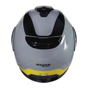Nolan N100-6 Incognito N-Com Helmet Black/Grey/Yellow, Motoee.com