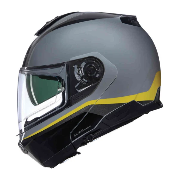 Nolan N100-6 Incognito N-Com kiiver must/hall/kollane