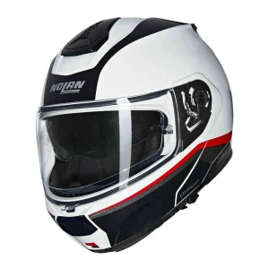 Nolan N100-6 Incognito N-Com kiiver valge/must/punane
