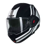 Nolan N120-1 Lineo N-Com Helmet Black/White/Silver