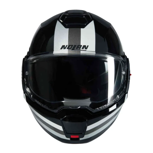Nolan N120-1 Lineo N-Com Helmet Black/White/Silver