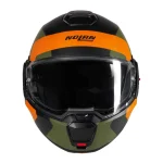 Nolan N120-1 Omocromo N-Com Helmet Black/Green/Orange