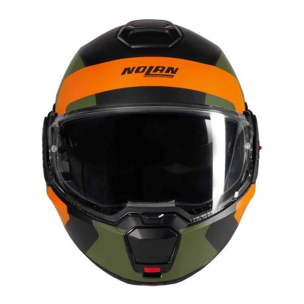 Nolan N120-1 Omocromo N-Com Helmet Black/Green/Orange