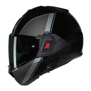 Nolan N120-1 Verniciatura Speciale N-Com Helmet Black/Grey/Silver, Motoee.com