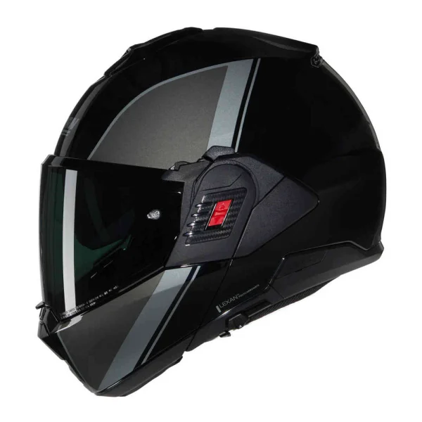 Nolan N120-1 Verniciatura Speciale N-Com шлем черный/серый/серебряный