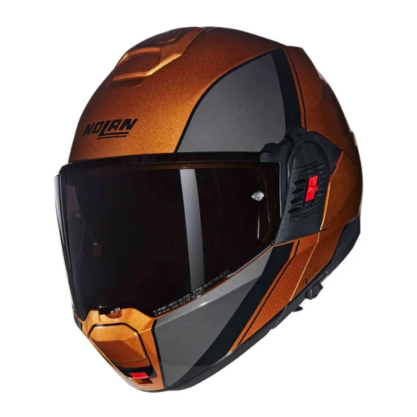 Nolan N120-1 Verniciatura Speciale N-Com Helmet Black/Ochre
