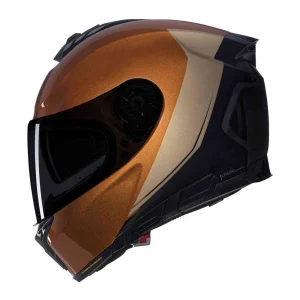Nolan N80-8 Verniciatura Speciale N-Com Helmet Black/Ochre, Motoee.com