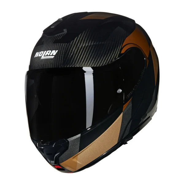 Nolan X-1005 Ultra Carbon Sportivo N-Com Helmet Black/Ochre