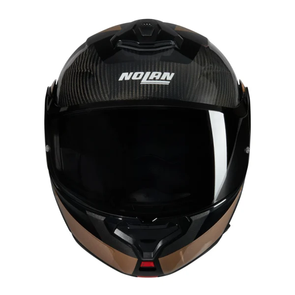 Nolan X-1005 Ultra Carbon Sportivo N-Com Helmet Black/Ochre