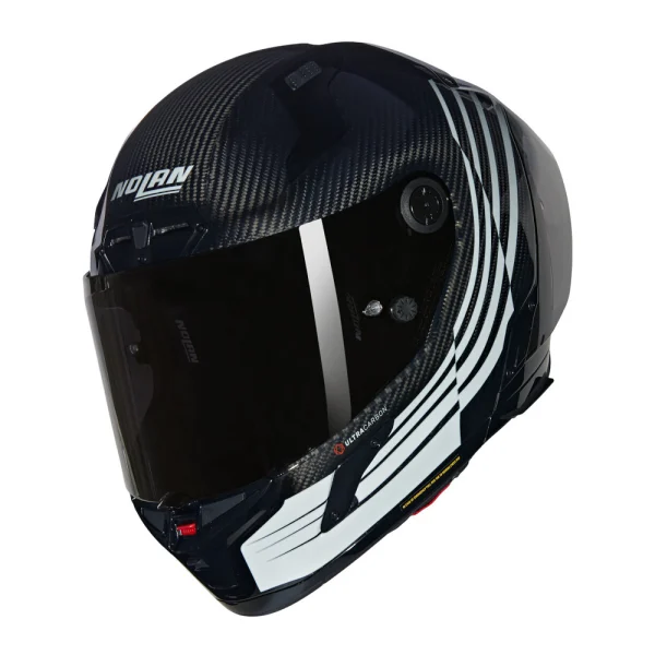 Nolan X-804 RS Ultra Carbon Ala Helmet Black/White