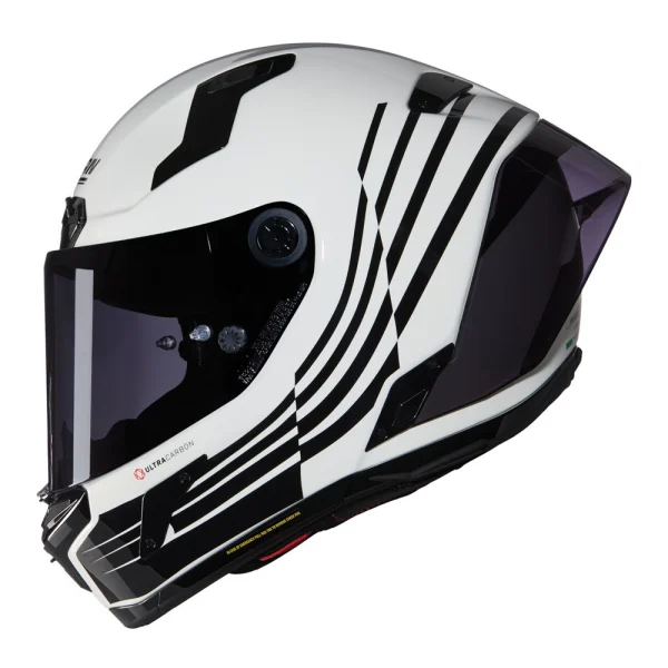 Nolan X-804 RS Ultra Carbon Ala Helmet White/Black