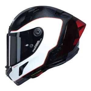 Nolan X-804 RS Ultra Carbon Asso Di Picche Helmet Black/Red/White, Motoee.com