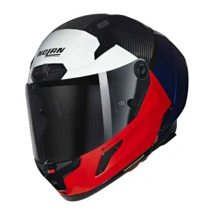 Nolan X-804 RS Ultra Carbon Blocco Helmet Red/Blue