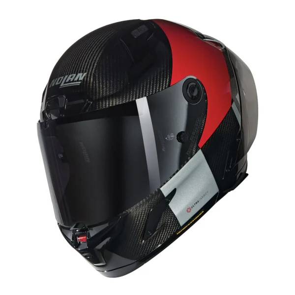 Nolan X-804 RS Ultra Carbon Combo Gara Helmet Black/Red