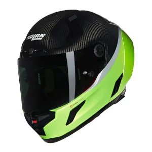 Nolan X-804 RS Ultra Carbon D.O.C. Helmet Black/Green, Motoee.com