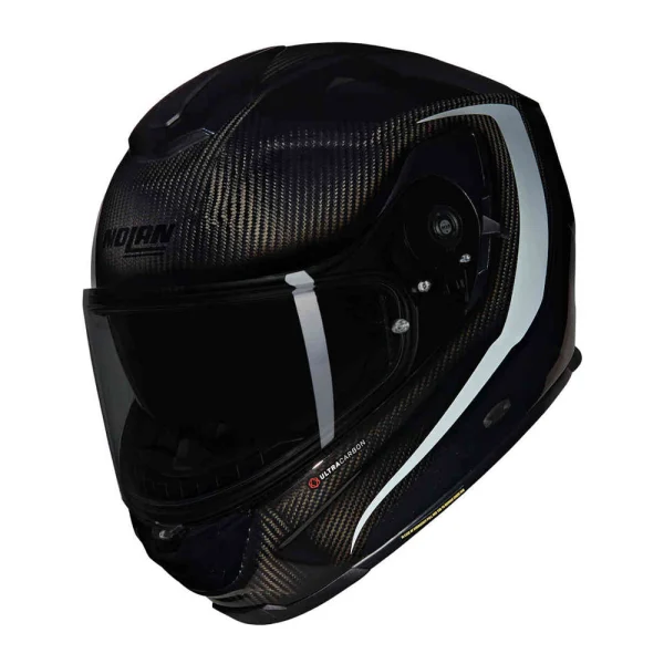 Nolan X-903 Ultra Carbon Intrigo N-Com Helmet Black/Grey