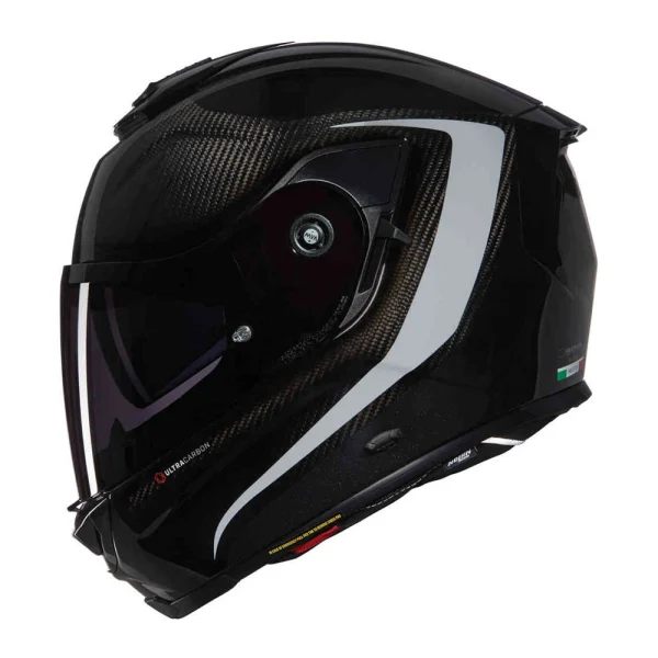 Nolan X-903 Ultra Carbon Intrigo N-Com Helmet Black/Grey